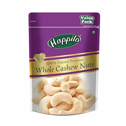 Happilo 500 g Premium Whole Cashews