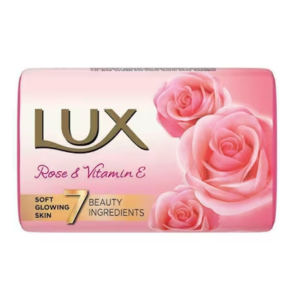 Lux Rose & Vitamin E Soft Glowing Skin Soap Bar 150 g (Pack of 3)