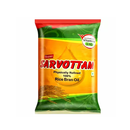 Super Sarvottam Physically Refined Rice Bran Oil 1 L