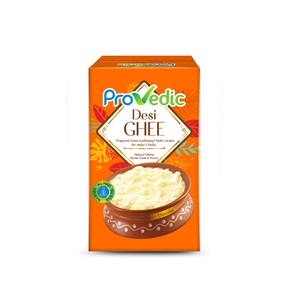 ProVedic Desi Ghee 1L Ceka Pack | For Better Digestion, Strong Bones, and Immunity | Pure Fresh & Healthy Milk (1000ml)